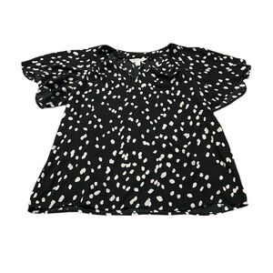 COUNTERPARTS black and white blouse